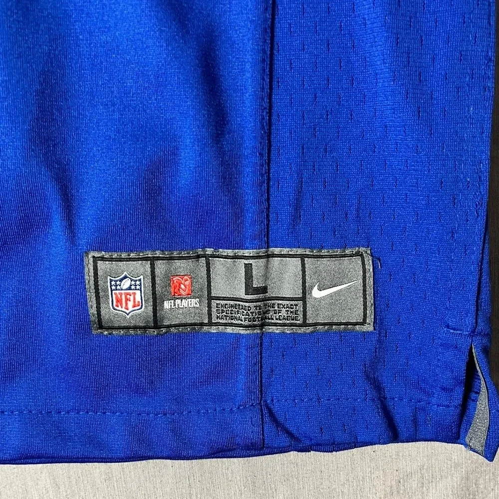 New York Giants Nike Jersey Kids L Blue NFL Football Beckham Jr 13 EUC